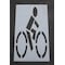 Rae Pavement Stencil, Symbol, Bike Lane, 78 in Character Height, Not Applicable Font, Polyethylene STL-108-5035 - alternate 1