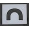 Rae Pavement Stencil, Symbol, End Loop, 4 in Character Height, Not Applicable Font, Polyethylene, Clear STL-108-5070 - alternate 1