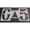 Rae Athletic Stencil, Symbol, Football Field, 72 in Character Height, Polyethylene, Clear, 8 Pieces STL-116-6FK - alternate 1