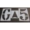 Rae Athletic Stencil, Symbol, Football Field, 42 in Character Height, Polyethylene, Clear, 8 Pieces STL-108-35FK - alternate 1