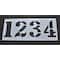 Rae Athletic Stencil, Symbol, Track & Field, 36 in Character Height, Polyethylene, Clear, 8 Pieces STL-116-F6100 - alternate 1