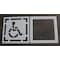 Rae Pavement Stencil, Symbol, Handicap - ADA, 30 in Character Height, Not Applicable Font, Polyethylene STL-116-3030 - alternate 1