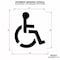 Rae Pavement Stencil, 48 in, Handicap, 1/16, STL-116-3048 STL-116-3048 - alternate 5