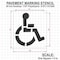 Rae Pavement Stencil, 48 in, Handicap, 1/16, STL-116-3048 STL-116-3048 - alternate 2