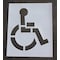 Rae Pavement Stencil, 48 in, Handicap, 1/16, STL-116-3048 STL-116-3048 - alternate 1