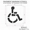 Rae Pavement Stencil, 48 in, Handicap, 1/8, STL-108-3048 STL-108-3048 - alternate 2