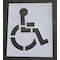 Rae Pavement Stencil, 48 in, Handicap, 1/8, STL-108-3048 STL-108-3048 - alternate 1