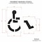 Rae Pavement Stencil, Symbol, Handicap - ADA, 72 in Character Height, Not Applicable Font, Polyethylene STL-116-3072 - alternate 2