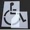 Rae Pavement Stencil, Symbol, Handicap - ADA, 72 in Character Height, Not Applicable Font, Polyethylene STL-116-3072 - alternate 1
