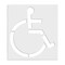 Rae Pavement Stencil, Symbol, Handicap - ADA, 72 in Character Height, Not Applicable Font, Polyethylene STL-116-3072 - alternate 3