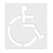 Rae Pavement Stencil, Symbol, Handicap - ADA, 72 in Character Height, Not Applicable Font, Polyethylene STL-108-3072 - alternate 2