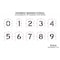 Rae Pavement Stencil, Number Set, 0 Thru 9, Blanks, 10 in Character Height, Highway Gothic Font, Clear STL-108-8100 - alternate 4