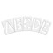 Rae Pavement Stencil, Letter Set, A Thru Z, Blanks, 10 in Character Height, Highway Gothic Font, Clear STL-108-8105 - alternate 3