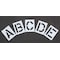 Rae Pavement Stencil, Letter Set, A Thru Z, Blanks, 12 in Character Height, Highway Gothic Font, Clear STL-116-8125 - alternate 1
