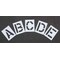 Rae Pavement Stencil, Letter Set, A Thru Z, Blanks, 12 in Character Height, Highway Gothic Font, Clear STL-108-8125 - alternate 1