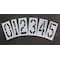 Rae Pavement Stencil, Number Set, 0 Thru 9, Blanks, 18 in Character Height, Highway Gothic Font, Clear STL-116-8180 - alternate 1