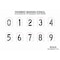 Rae Pavement Stencil, Number Set, 0 Thru 9, Blanks, 18 in Character Height, Highway Gothic Font, Clear STL-108-8180 - alternate 2