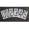 Rae Pavement Stencil, Number Set, 0 Thru 9, Blanks, 18 in Character Height, Highway Gothic Font, Clear STL-108-8180 - alternate 1