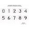 Rae Pavement Stencil, 24 in, Number Kit, 1/16, STL-116-8240W STL-116-8240W - alternate 3