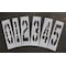 Rae Pavement Stencil, 36 in, Number Kit, 1/16, STL-116-8360 STL-116-8360 - alternate 1