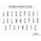 Rae Pavement Stencil, Letter Set, A Thru Z, Blanks, 48 in Character Height, Highway Gothic Font, Clear STL-108-8485 - alternate 2