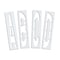 Rae Pavement Stencil, Letter Set, A Thru Z, Blanks, 48 in Character Height, Highway Gothic Font, Clear STL-108-8485 - alternate 3