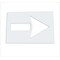 Rae Pavement Stencil, Symbol, Arrow, 60 in Character Height, Not Applicable Font, Polyethylene, Clear STL-116-4060 - alternate 2