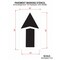 Rae Pavement Stencil, Symbol, Arrow, 60 in Character Height, Not Applicable Font, Polyethylene, Clear STL-108-4060 - alternate 4