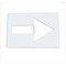 Rae Pavement Stencil, Symbol, Arrow, 60 in Character Height, Not Applicable Font, Polyethylene, Clear STL-108-4060 - alternate 2