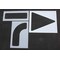 Rae Pavement Stencil, Symbol, Arrow, 90 in Character Height, Not Applicable Font, Polyethylene, Clear STL-116-4090 - alternate 1