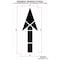 Rae Pavement Stencil, Symbol, MUTCD Straight Arrow, 120 in Character Height, Not Applicable Font, Clear STL-116-5000 - alternate 3