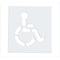 Rae Pavement Stencil, Symbol, Handicap - ADA, 15 in Character Height, Not Applicable Font, Polyethylene STL-108-3015 - alternate 2