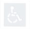 Rae Pavement Stencil, Symbol, Handicap - ADA, 21 in Character Height, Not Applicable Font, Polyethylene STL-116-3021 - alternate 2