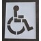 Rae Pavement Stencil, Symbol, Handicap - ADA, 21 in Character Height, Not Applicable Font, Polyethylene STL-108-3021 - alternate 1
