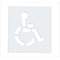 Rae Pavement Stencil, Symbol, Handicap - ADA, 21 in Character Height, Not Applicable Font, Polyethylene STL-108-3021 - alternate 2