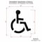 Rae Pavement Stencil, Symbol, Handicap - ADA, 39 in Character Height, Not Applicable Font, Polyethylene STL-116-3039 - alternate 3