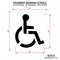 Rae Pavement Stencil, Symbol, Handicap - ADA, 39 in Character Height, Not Applicable Font, Polyethylene STL-108-3039 - alternate 5