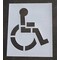 Rae Pavement Stencil, Symbol, Handicap - ADA, 39 in Character Height, Not Applicable Font, Polyethylene STL-108-3039 - alternate 1