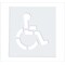 Rae Pavement Stencil, Symbol, Handicap - ADA, 39 in Character Height, Not Applicable Font, Polyethylene STL-108-3039 - alternate 2