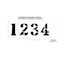 Rae Athletic Stencil, Symbol, Track & Field, 36 in Character Height, Polyethylene, Clear, 8 Pieces STL-108-F6100 - alternate 2