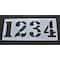 Rae Athletic Stencil, Symbol, Track & Field, 36 in Character Height, Polyethylene, Clear, 8 Pieces STL-108-F6100 - alternate 1