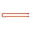 Nite Ize Gear Tie, 18 in L, Variable Max Bundle Dia., Orange, Rubber, Wire, 2 PK GT18-31-2R3 - alternate 1