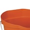 Vikan 3 1/4 gal Round Bucket, 12-3/4 in H, 12 4/5 in Dia, Orange, Polypropylene/Stainless Steel 56867 - alternate 2