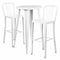Flash Furniture Round 24" W, 24" L, 41" H, Metal, White CH-51080BH-2-30VRT-WH-GG - alternate 1
