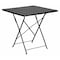 Flash Furniture 28" Square Black Steel Folding Patio Table CO-1-BK-GG - alternate 1