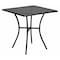 Flash Furniture Oia Commercial Grade 28" Square Black Indoor-Outdoor Steel Patio Table CO-5-BK-GG - alternate 1