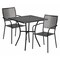 Flash Furniture 28" Square Black Steel Patio Table with 2 Chairs CO-28SQ-02CHR2-BK-GG - alternate 1