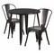 Flash Furniture Round 30" W, 30" L, 29.5" H, Metal Top, Gold CH-51090TH-2-18CAFE-BQ-GG - alternate 1