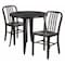 Flash Furniture Round 30" W, 30" L, 29.5" H, Metal Top, Gold CH-51090TH-2-18VRT-BQ-GG - alternate 1