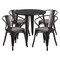 Flash Furniture Round 30" W, 30" L, 29.5" H, Metal Top, Gold CH-51090TH-4-18ARM-BQ-GG - alternate 1